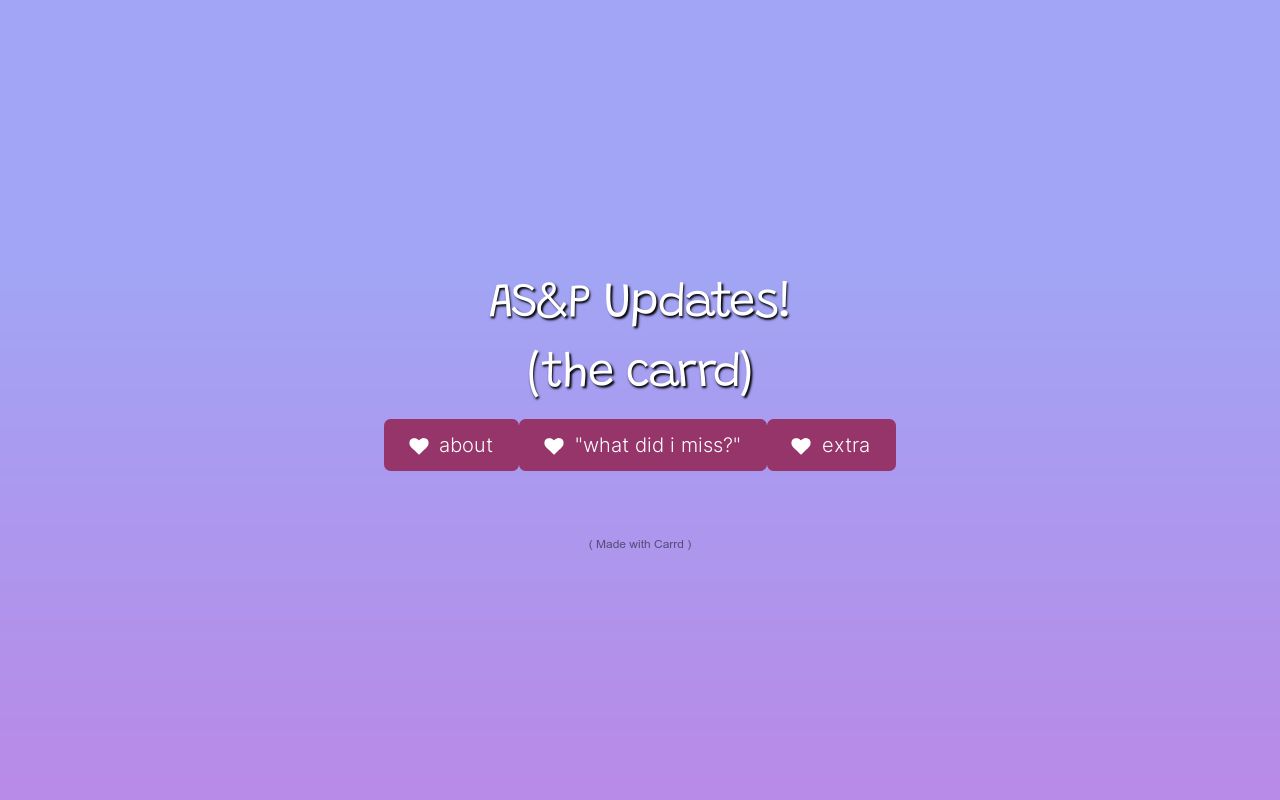 Asap Updates